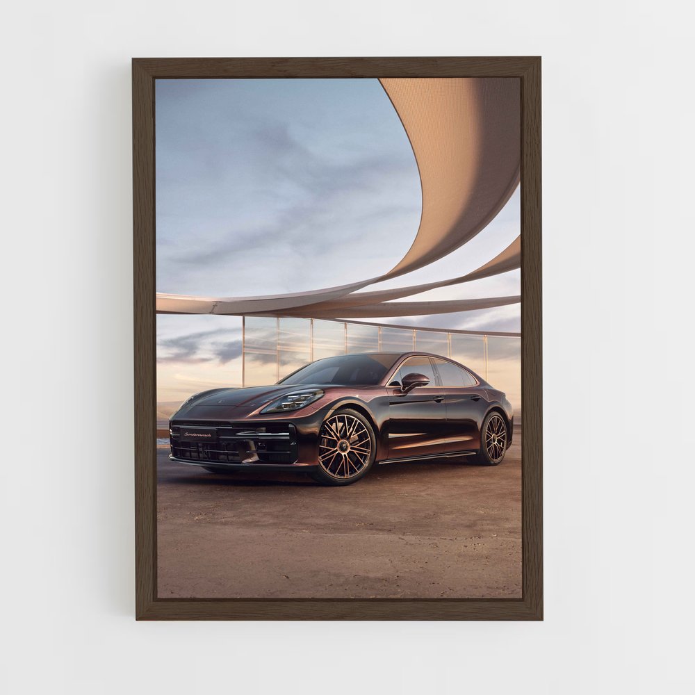 Poster raffiné de la Panamera Turbo S – affiche Porsche (vue 5)